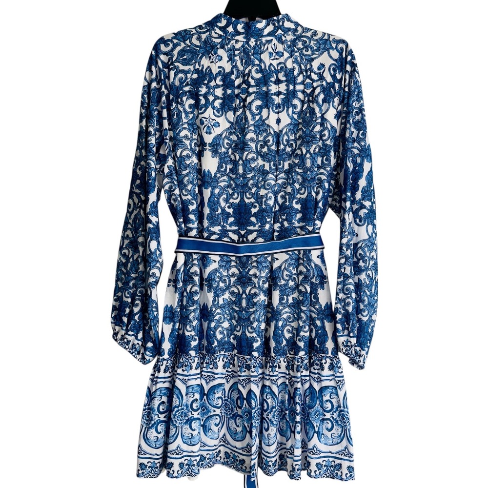 Antonio Melani Womens 12 Brynn Navy Blue White Sea La Vie Dress NWT - Picture 4 of 12